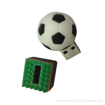 Soccer/football USB flash drive, package, printing, 64Mb-128G and grade A